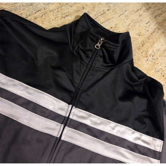 Nordictrack Gray Black Full Zip Track Jacket Size L Athletic Workout - Picture 8 of 14